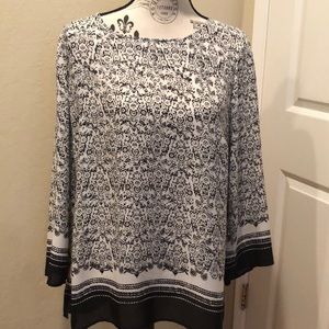 Long sleeve lightweight blouse